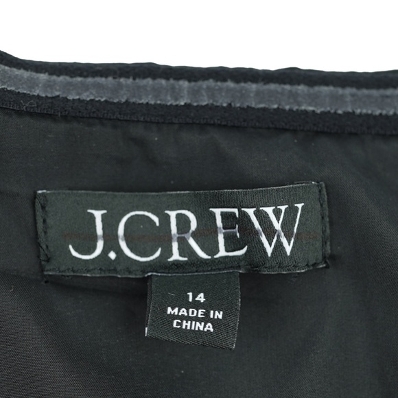 J.CREW Size 14 Strapless Taffeta Peplum Top - Black BN144 - Picture 4 of 4